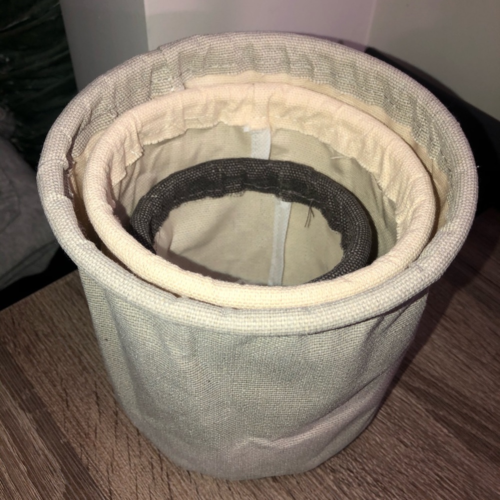 Set of 3 Small Home Decor Storage Containers